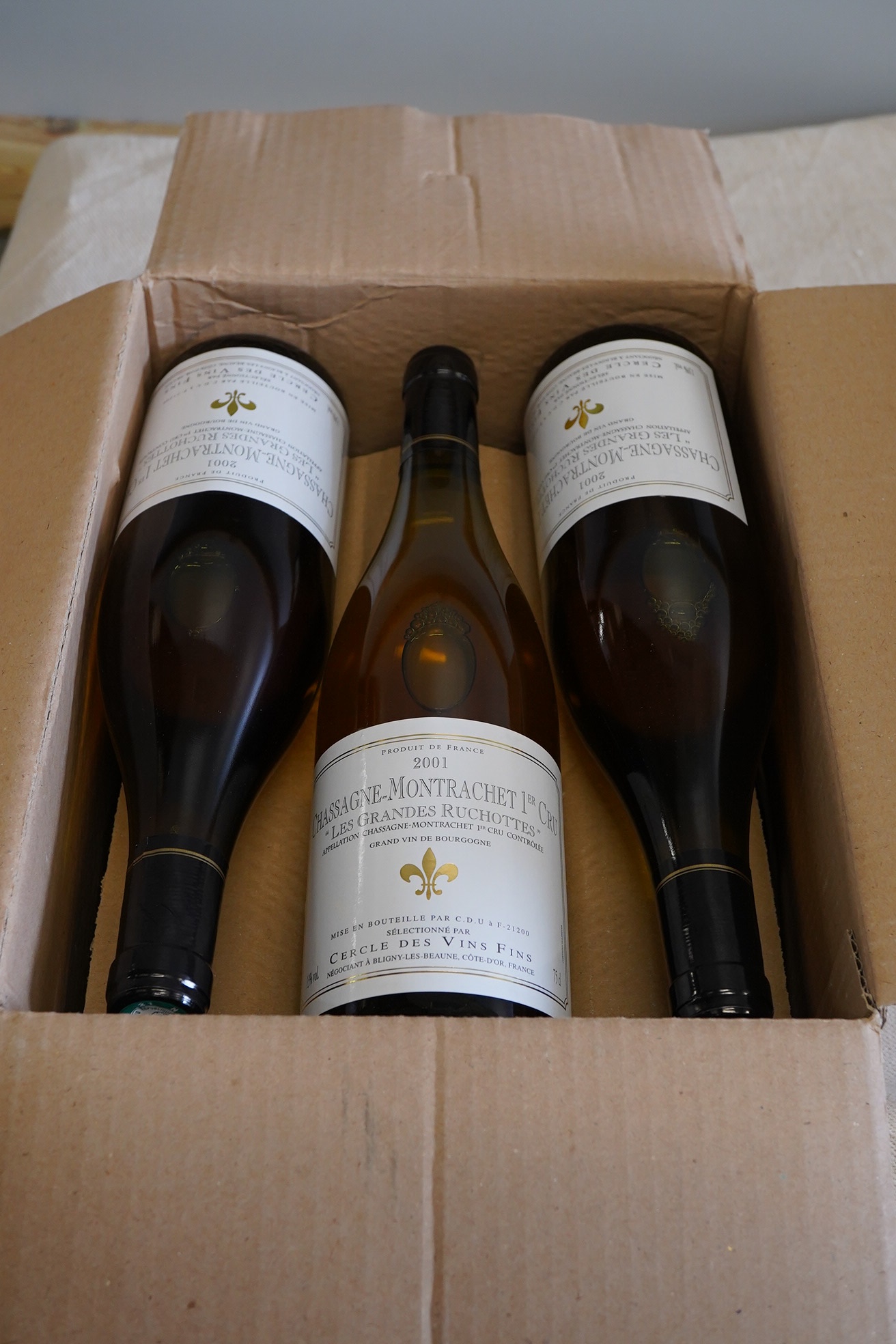 Cercle des Vins Fins, Chassagne-Montrachet Premier Cru 'Grandes Ruchottes', 2001